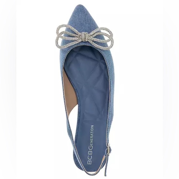 BCBGeneration Kristin Women's Pointed Toe Slingback Flats Sz 8, 8.5 - Picture 2 of 5